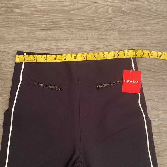 NWT Spanx Perfect Pant Ankle Piped Skinny Classic Navy Size XS - Picture 12 of 16